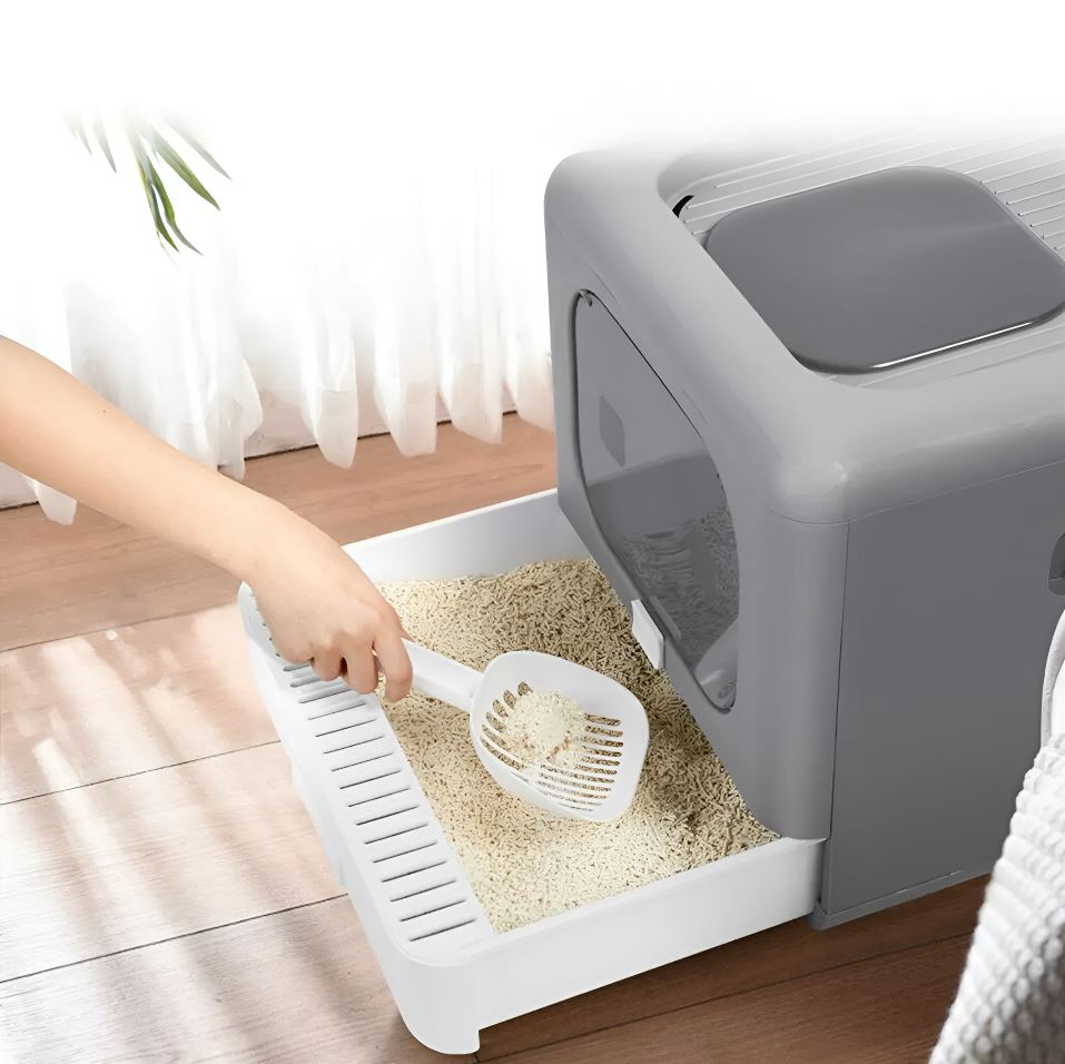 Bac à litière chat Portative